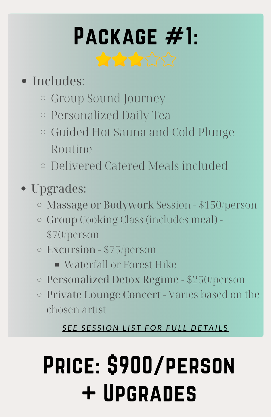 Detox Your Life - Geier Family Retreat (Practitioner Sessions)