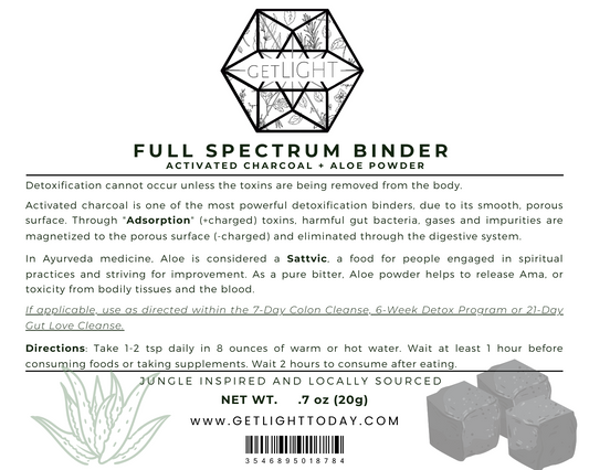 Full Spectrum Binder (Activated Charcoal + Aloe)
