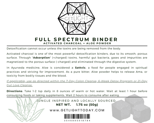 Full Spectrum Binder (Activated Charcoal + Aloe)