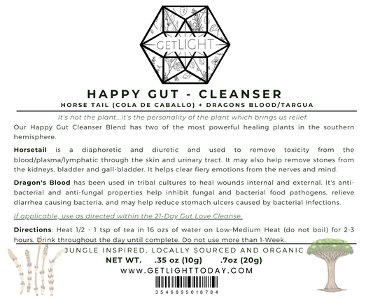 Happy Gut - Cleanser (Horse Tail + Dragon's Blood/Targua)