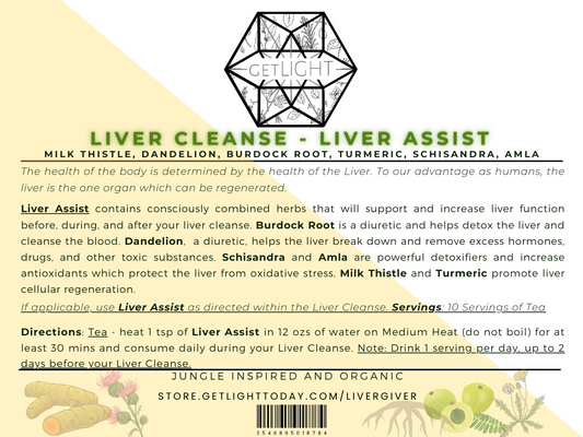 Liver Cleanse - Liver Assist (ONLY Available with our 3-Day Liver Cleanse)